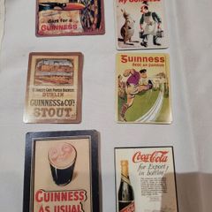 Guinness and Coca-Cola fridge magnets