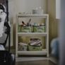 IKEA Shelves/Trolley, white, 54x18x71 cm Image 3
