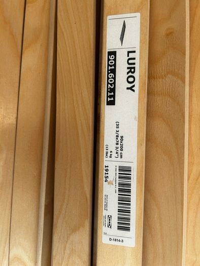 Ikea LEIRVIK Bed Frame 160 x 200 cm White