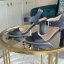 Ladies Navy Block Heel Sandals by Carvela Image 8