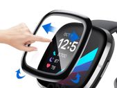 Screen Protector for Fitbit Versa 3 & Sense 3D Curved Edge Full Coverage Soft Protective Film for Fitbit Versa 3 (Not Glass)