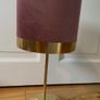 Bedside lamp - Gold with pink shade Image 2