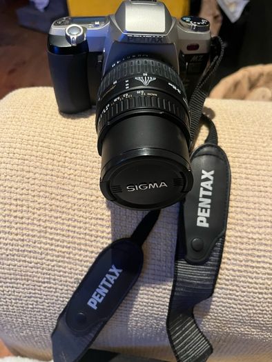 Pentax MZ-6 35mm Film Camera + Sigma 28-80mm Lens + Pentax 75-300mm Lens + Bag