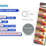 5x Panasonic CR1220 3V Lithium Coin Cell Batteries Image 5