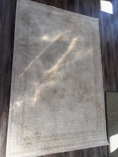 Cream/white rug