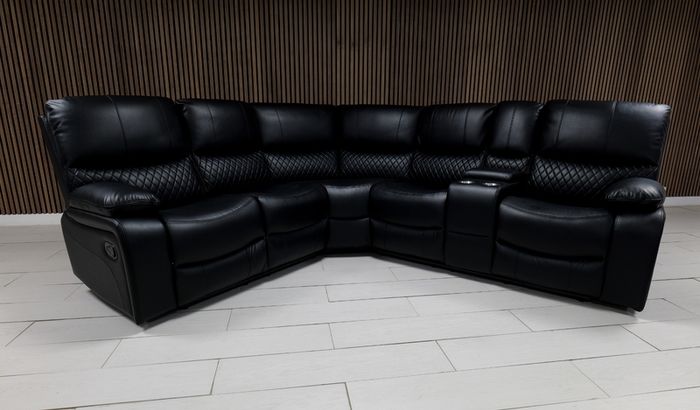 Rita Manual Corner Leather Recliner Sofa