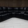 Rita Manual Corner Leather Recliner Sofa Image 7