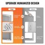 Door, 838x558 mm Double Outdoor Kitchen Door, Stainless Steel Flush Mount Door, Wall Vertical Door with Handles Image 5