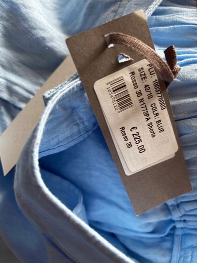 Linen shorts UK 10 Rosso 35