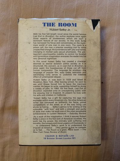 The Room, Hubert Selby Jr