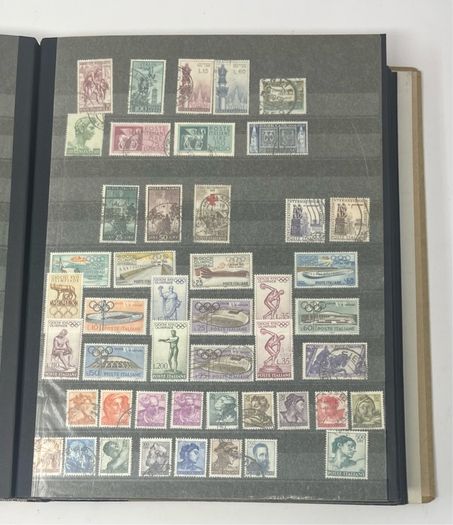 Collection: Cyprus, Greece, Italy and San Marino Stamps both mint an commemorative stamps on 41 pages
