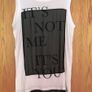 RI Long Sleeveless SLOGAN Tunic T-shirt Dress Image 2