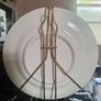 Vintage Mid-Century Blue Willow Porcelain Oil Lamp Set with Reflector Plate Image 4