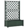 Garden Planter with Trellis 100x43x142 cm PP Green Image 4