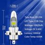 HS1 LED Bulbs H4 9003 Motorcycle Headlight Bulbs High Low Beam COB 10W 1000 Lumens DC 9-80V Replacement for 35/35W HS1 Halogen Bulbs Image 8