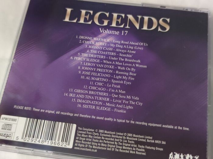 Legends - Volume 17 Cd