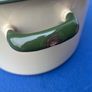 vintage circular enamel bread bin Image 7