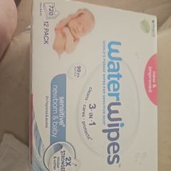 Water wipes!
