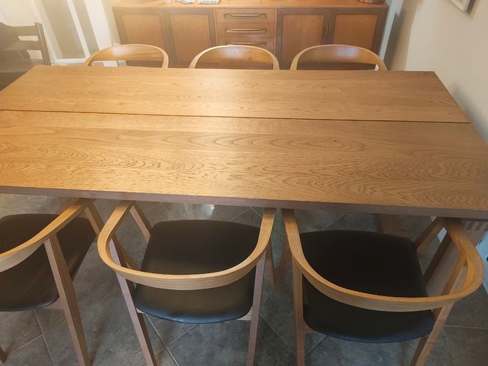 Dining Table and Chairs (MORBYLANGA and Stockholm)