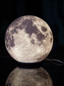 Moon Lamp Realistic 3D Printed Lunar Night Light