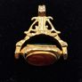 Antique gold plated fob pendant Image 3