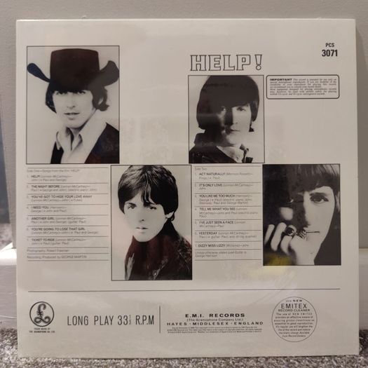 The Beatles "Help!" New Remastered Stereo LP album