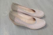 Brand new pair of beautiful taupe wedges, bioeco by arka