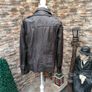 Men's Vintage Style Superdry leather jacket  Size L Image 6