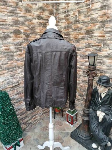 Men's Vintage Style Superdry leather jacket  Size L