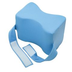 Foam knee support pillow with strap and Velcro fastener