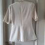 Selected V Neck Top in Ivory Image 3