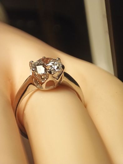 18ct White Gold Hand Made 2ct.Diamond Solitaire Ring
