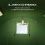 Four Man Duo Room Tunnel Tent, with Accessories - Green Image 4