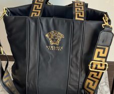 Versace Parfums Tote Bag - Black & Gold
