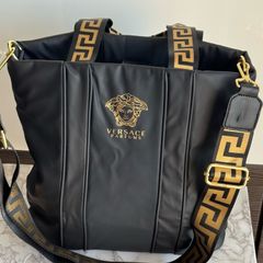 Versace Parfums Tote Bag - Black & Gold