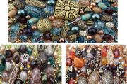 Approx 1000 Jewellery Beads 250g includes 3 x sets of Jade, Orange &amp; Brown Green Jewellery Making Mixed Beads (FREE POSTAGE)