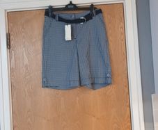 Panthers Lady  Check Shorts.   S.12. B.N.W.T