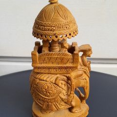 Carved Elephant Ornament