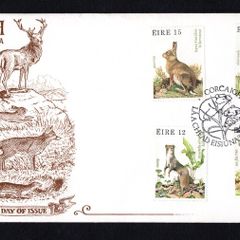 1980 Ireland Fauna & Flora Wildlife Commemorative Stamp Illustrated Hibernian First Day Cover (FDC) with Cork pictorial cancel