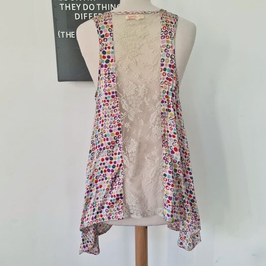 Vintage Y2K Avoca Anthology two piece, silk and jersey maxi dress, with silk and lace tunic top S 10 12