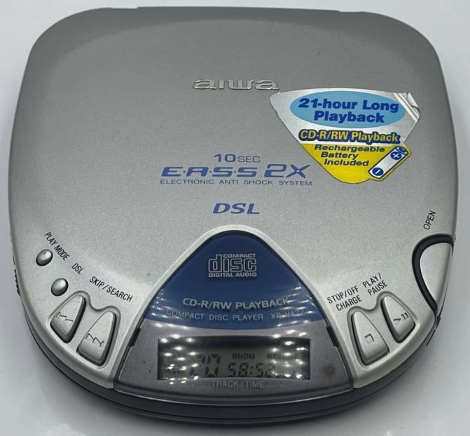 From 2002  Aiwa - XP-V422 / Portable CD player, working good.