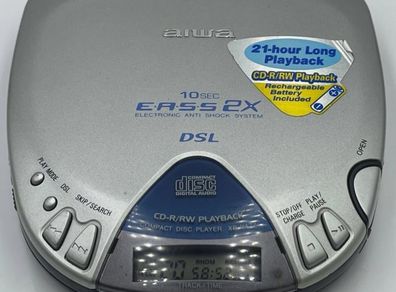 From 2002  Aiwa - XP-V422 / Portable CD player, working good.