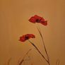 canvas painting,  Golden poppies Image 2