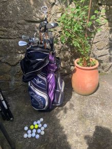 Callaway Golf bag and clubs misc set