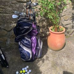 Callaway Golf bag and clubs misc set