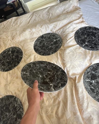 plates marble
