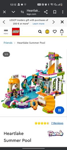 LEGO 41313 Friends Heartlake Summer Pool