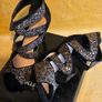 Gold encrusted heels by Wallis UK, size 7 Image 2