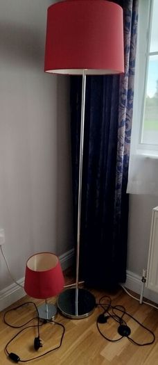 Floor and table lamp set