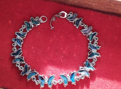 A charming butterfly bracelet.